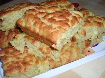 Focaccia ai piselli